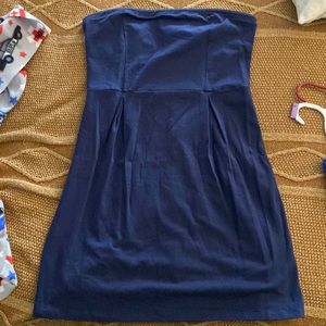 Last chance! Being donated this week. Strapless blue dress